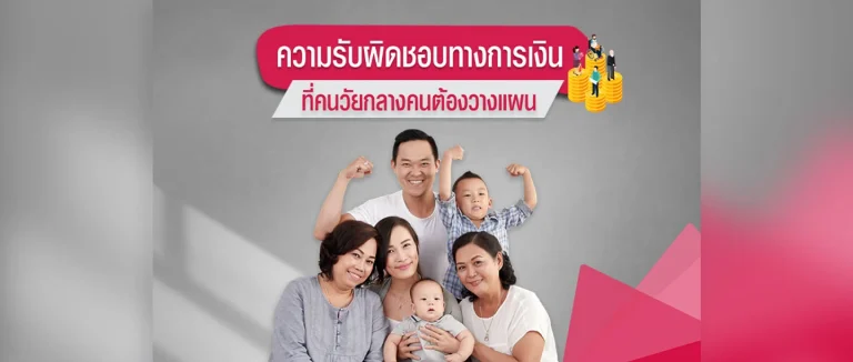 ความรับผิดชอบทางการเงินที่วัยกลางคนต้องรับแทน